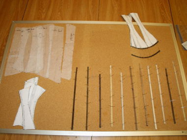 The cane boning set out to dry